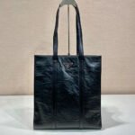 Prada Small Antique Nappa Leather Tote - Image 3