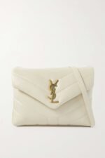 YSL SAINT LAURENT Loulou Toy quilted leather shoulder bag cream