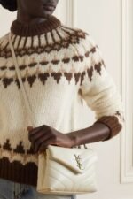 YSL SAINT LAURENT Loulou Toy quilted leather shoulder bag cream - Image 6