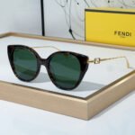 Fendi Slim Metal Mirror legs Sunglasses Top quality - Image 3