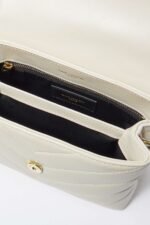 YSL SAINT LAURENT Loulou Toy quilted leather shoulder bag cream - Image 4