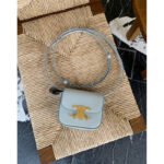 CELINE MINI TRIOMPHE IN SHINY CALFSKIN Blue - Image 3