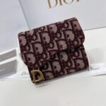 Dior saddle Three Fold Wallet - Image 5