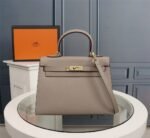 Hermes Kelly Gold Buckle Bag-Epsom - Image 14