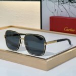 Cartier Metal Side Color Matching Aviator Sunglasses Top quality - Image 6