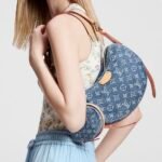 Louis Vuitton LV CROISSANT Denim Handbag - Image 2