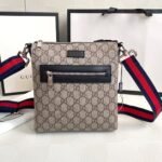 GUCCI Classic Canvas&Leather Crossbody Bag - Image 6