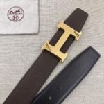 Hermes H Belt Buckle & Reversible Black For Women, Women Belt 380MM - Image 5