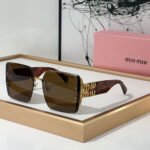 MIU MIU Mirror leg Logo Decoration Sunglasses Top quality - Image 2