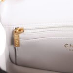 Chanel Classic Flag Bag Pearl Crush Mini Rectangular Flap Bag Light Grey   Antique Gold Hardware - Image 10