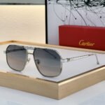 Cartier Metal Mirror Leg Logo Sunglasses Top quality - Image 5