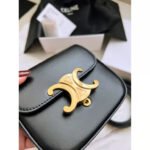 CELINE MINI TRIOMPHE IN SHINY CALFSKIN BLACK - Image 4