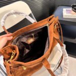 Prada Large suede handbag - Image 9