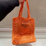 Prada Grass Woven Shoulder Bag Handbag - Image 8