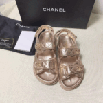 Chanel  Flat Velcro sandals Slide - Image 6