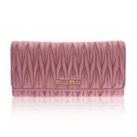 MIU MIU Matelassé Leather Long Wallet