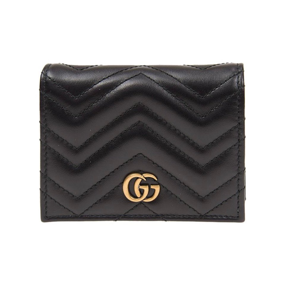 Gucci Unisex GG Marmont Card Case Wallet Double G