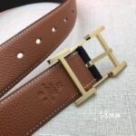 Hermes H Belt Buckle & Reversible Brown For Women, Women Belt 380MM - Image 9