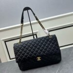 Chanel CF Maxi Leather Handbag Shoulder Bag - Image 2