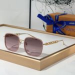 Louis Vuitton LV Mirror Leg Hollowed Out Logo  sunglasses Top quality - Image 2