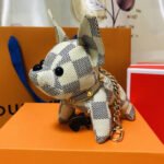 Old Flower French Bulldog Keychain Pendant - Image 6