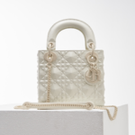 DIOR Lady Dior Diamond Vine Pattern Handbag - Image 8