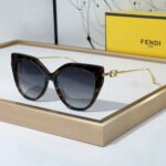 Fendi Slim Metal Mirror legs Sunglasses Top quality - Image 2