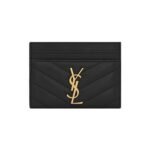 Saint Laurent YSL Monogrm Sheepskin Card Bag