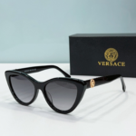Versace  Mirror leg Logo Cat-eye Sunglasses Top Quality - Image 2