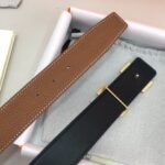 Hermes H Belt Buckle & Reversible Brown For Women, Women Belt 380MM - Image 3