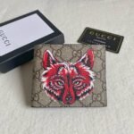 Gucci Unisex GG Supreme Printed Short Wallet - Image 3