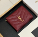 Saint Laurent YSL  Monogram Caviar Leather Wallet - Image 2