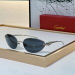 Cartier  Metal Cutout Frame  Sunglasses Top quality - Image 5