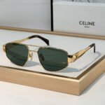 Celine  Metal logo Pattern  sunglasses Top quality - Image 4