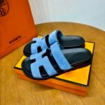 Hermès Chypre leather sandals - Image 5