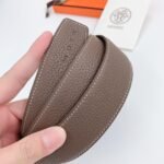 Hermes H Belt Buckle & Reversible Brown For Women, Women Belt 380MM - Image 3
