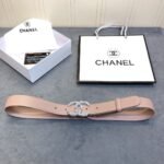 Chanel Belt With Double C Buckle Beige Women Belt 30MM - Image 2
