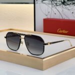 Cartier Metal Mirror Leg Logo Sunglasses Top quality - Image 3