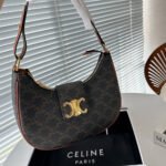Celine Triomphe Canvas&Leather hand shoulder bag - Image 2