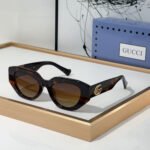 Gucci  The legs are Decorated With the Signature Double G  sunglasses Top quality - Image 5