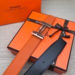 Hermes H Belt Buckle & Reversible Brown For Women, Women Belt 380MM