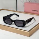 MIU MIU  Mirror leg Logo Cat eye Sunglasses Top quality - Image 7