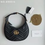 Gucci Marmnt Half Moon Shoulder Bag - Image 4