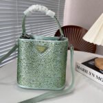 Prada Panier Crystal Tote Shoulder Messenger Bag - Image 6