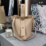 LOEWE Mini Pebble Bucket bag in soft grained calfskin - Image 4