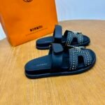 Hermès Chypre leather sandals - Image 5
