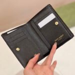 Saint Laurent YSL Classic Button Card Holder & Coin Wallet - Image 4