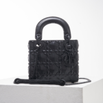 DIOR Lady Dior Diamond Vine Pattern Handbag - Image 6