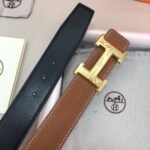 Hermes H Belt Buckle & Reversible Brown For Women, Women Belt 380MM - Image 5