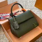 Louis Vuitton LV  Cluny Grained Leather Shoulder Handbag - Image 9